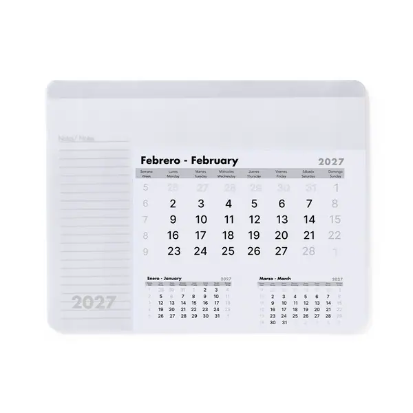Alfombrilla calendario Rendux