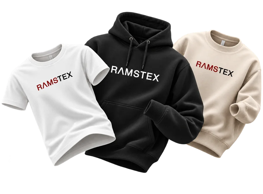 Camiseta, sudadera con capucha y sudadera personalizadas con el logo de Ramstex